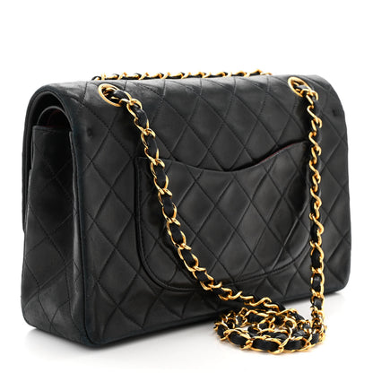Chanel Lambskin Quilted Medium Double Flap Black 3 of 13
