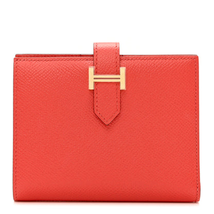 Hermes Epsom Bearn Compact Wallet Rose Jaipur 1 of 7