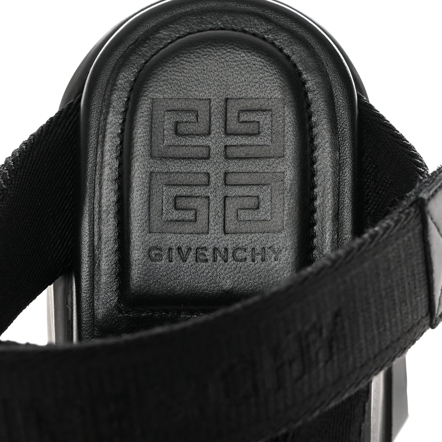 Rubber Marshmallow Wedge Strap Sandals 38 Black