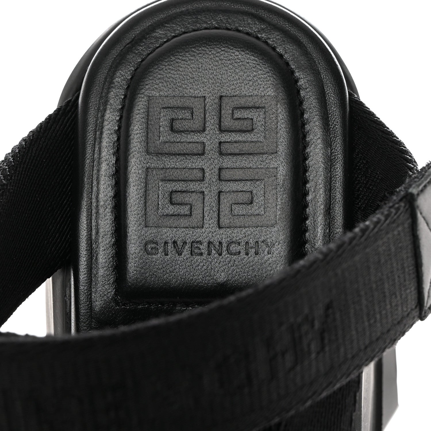 Givenchy Rubber Marshmallow Wedge Strap Sandals 38 Black 6 of 8