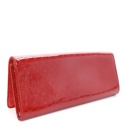 Gucci Patent Microguccissima Small Broadway Clutch Red 3 of 7