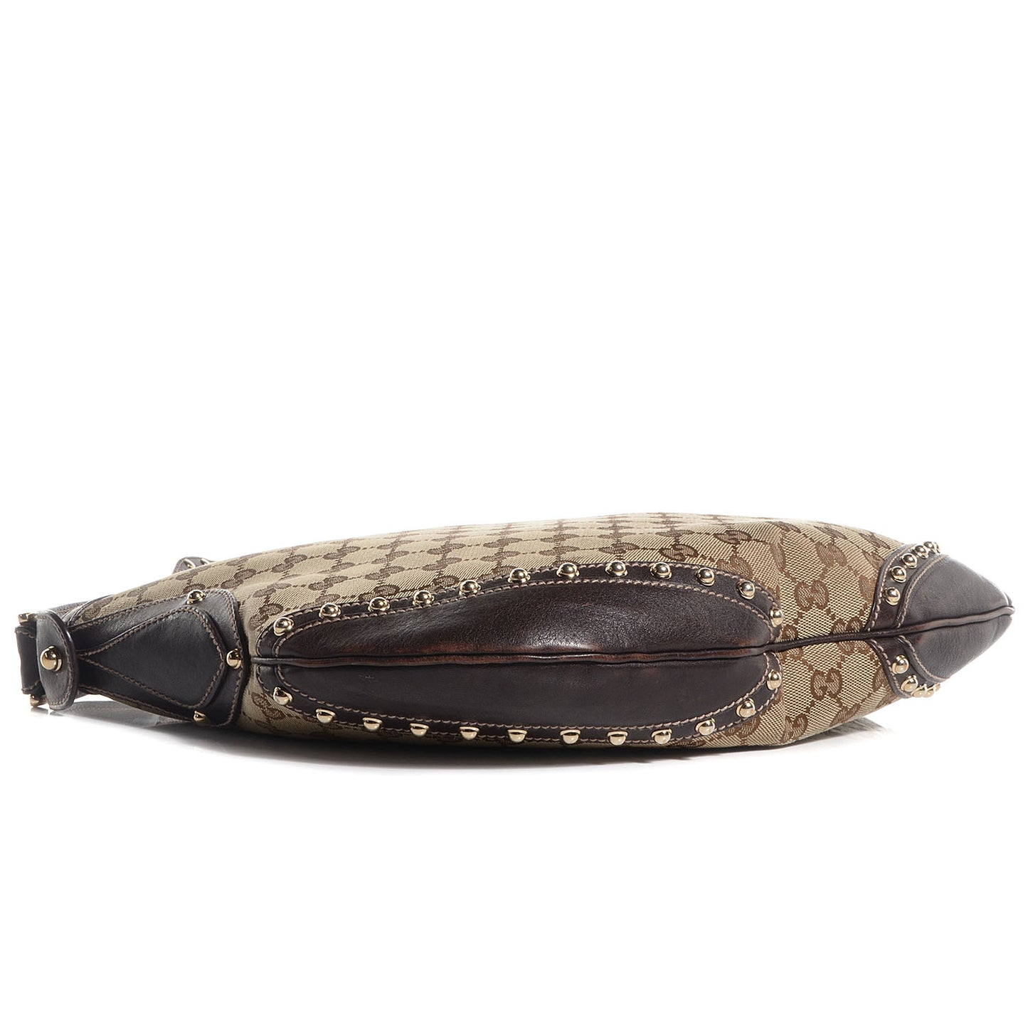 Monogram Pelham Studded Shoulder Bag Brown