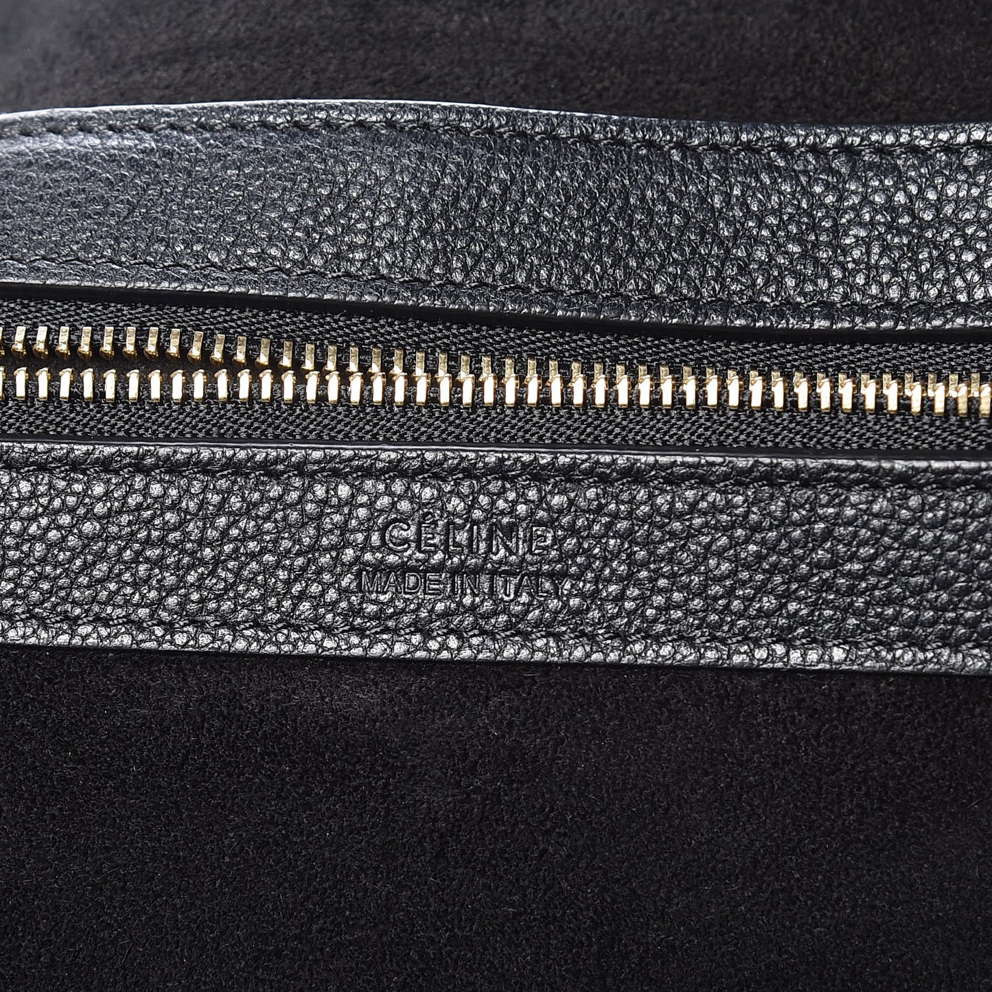 Soft Grained Calfskin Medium Belt Cabas Phantom Black