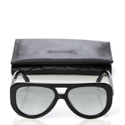 Chanel Resin Sunglasses 5423-B Black 8 of 8