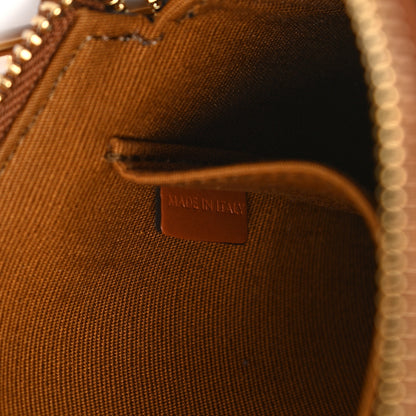 Celine Triomphe Canvas Calfskin Small Zipped Pouch Tan 6 of 8