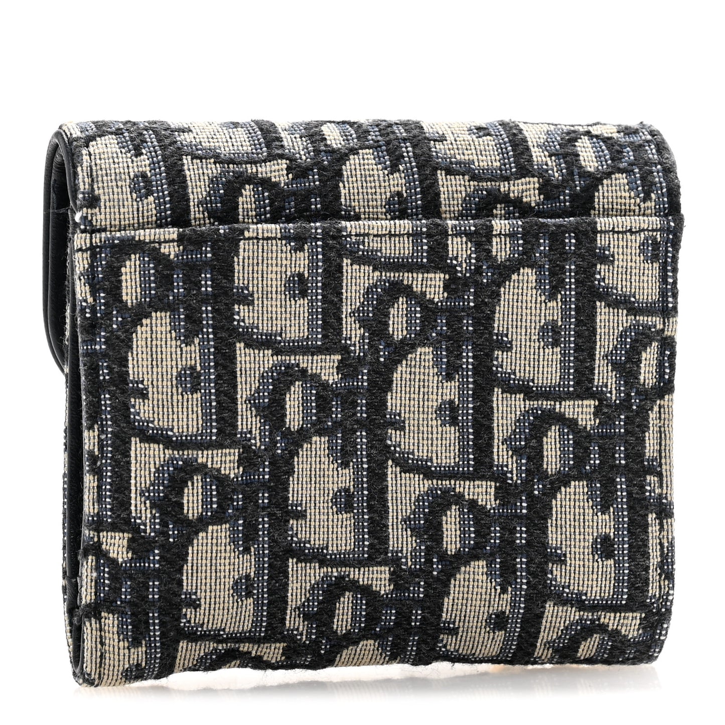 Oblique Saddle Lotus Wallet Blue