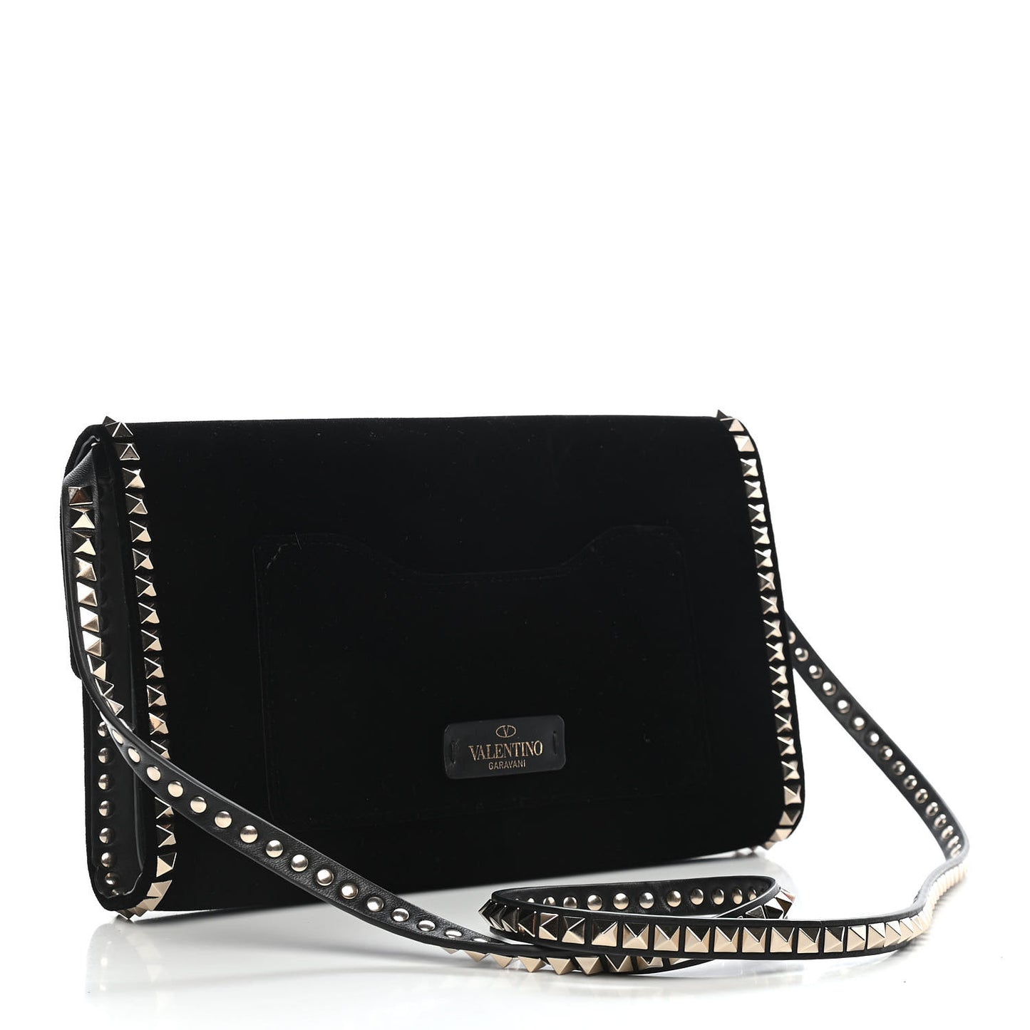 Velvet Rockstud No Limit Shoulder Bag Black