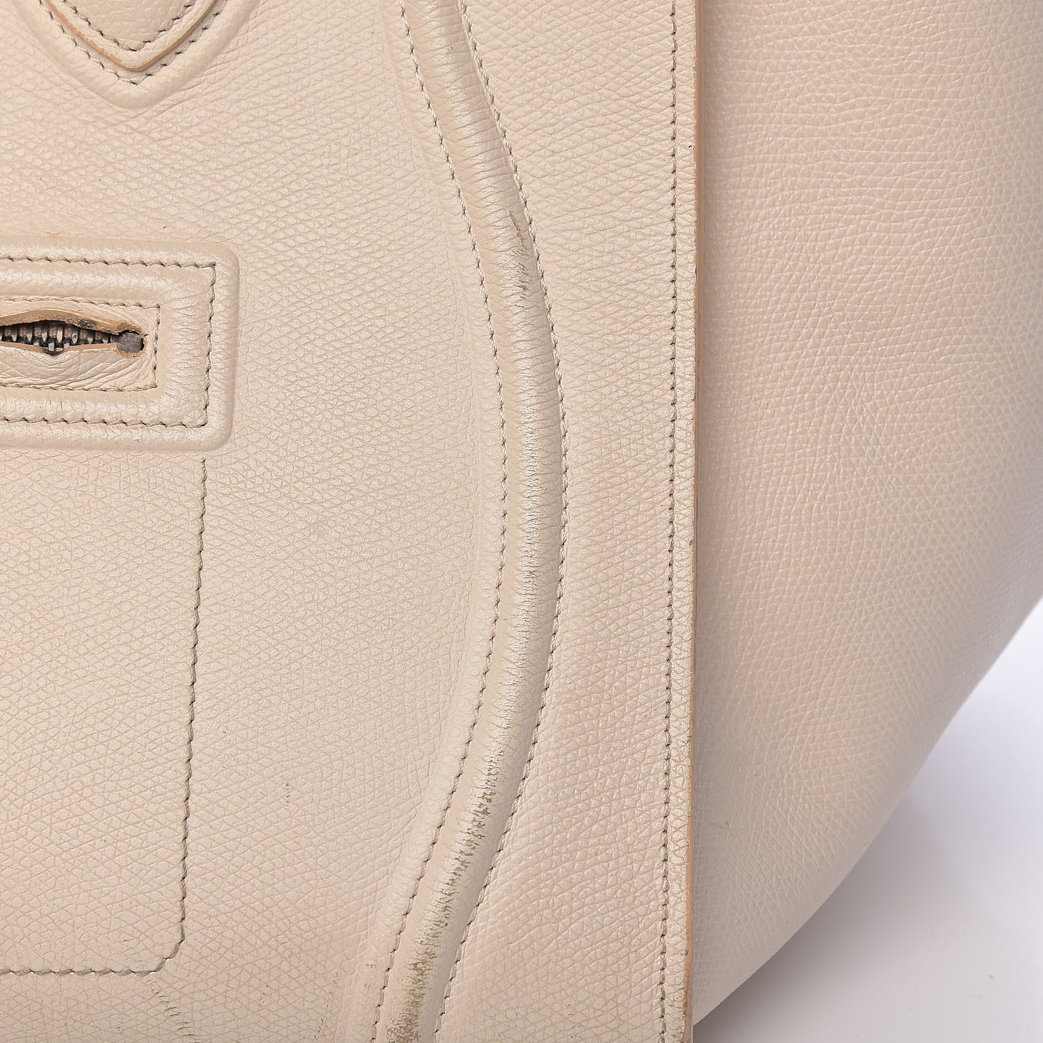 Celine Grained Calfskin Medium Phantom Luggage Cream 38 of 39
