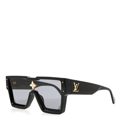 Louis Vuitton Acetate Swarovski Crystal Cyclone Sunglasses Z1578W Black 1 of 8