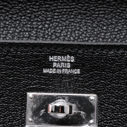 Hermes Chevre Kelly Longue Wallet Black 7 of 8