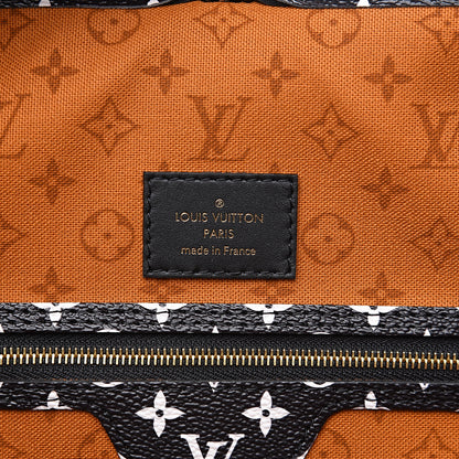 Louis Vuitton Monogram Giant Crafty Neverfull MM Creme Caramel 5 of 7