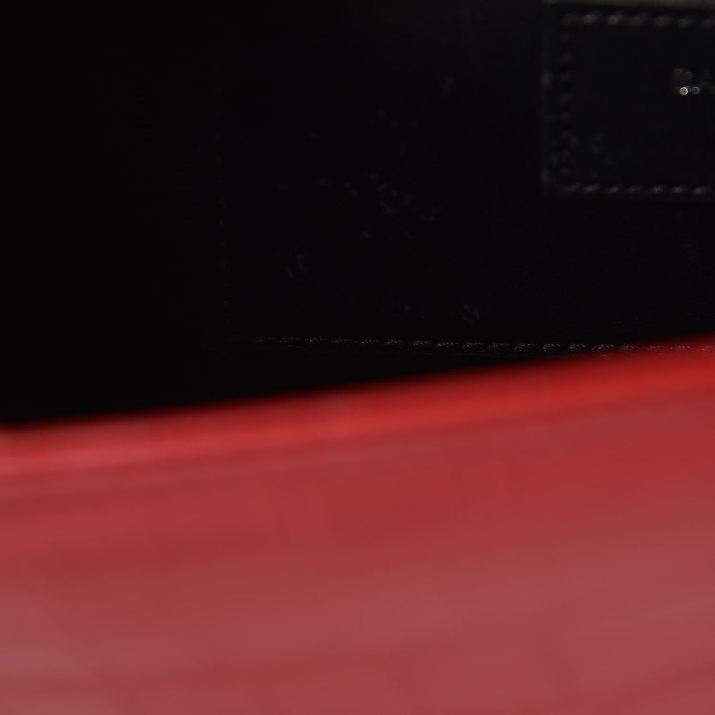 Calfskin Crocodile Embossed Medium Classic Monogram Kate Tassel Satchel Red