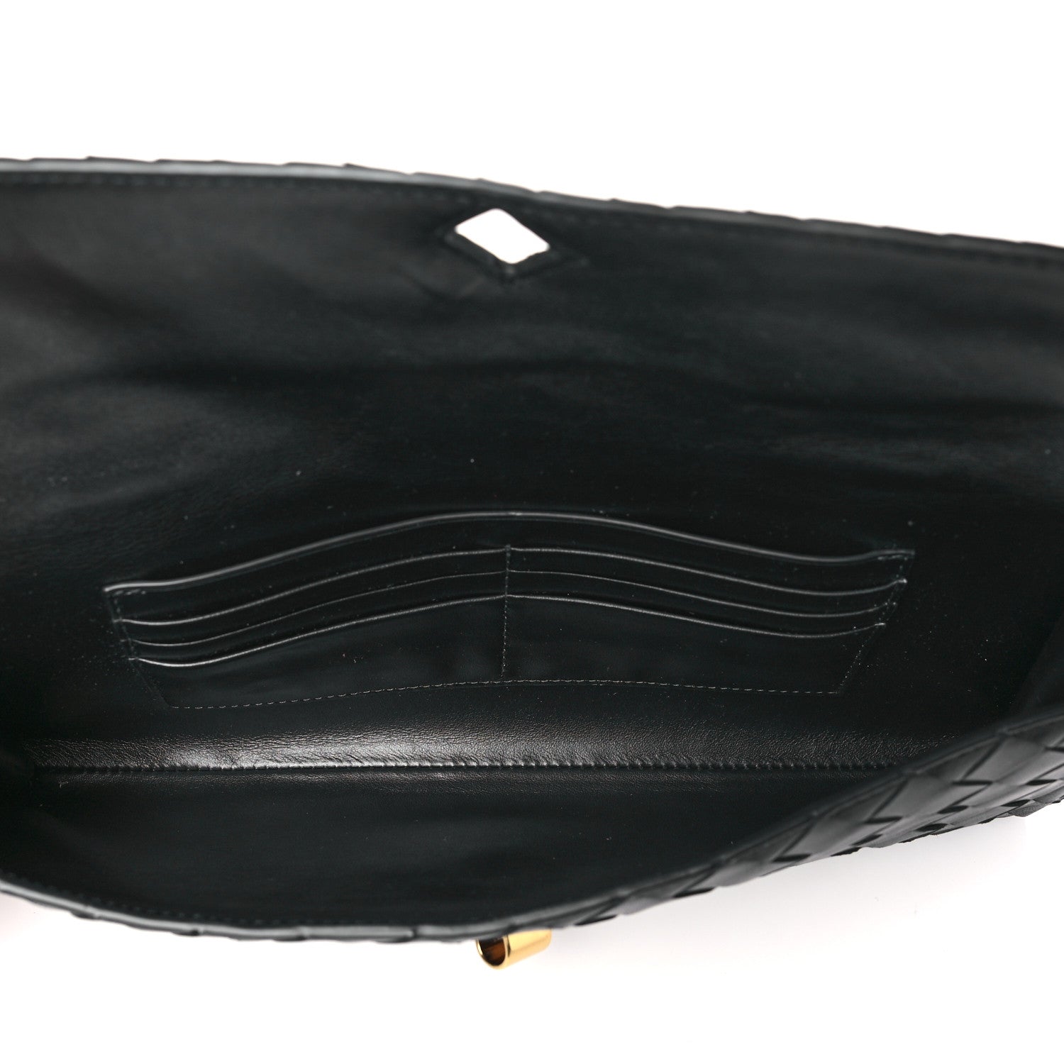 Bottega Veneta Nappa Intrecciato Long Andiamo Top Handle Clutch Black 5 of 9