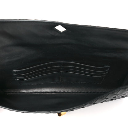 Bottega Veneta Nappa Intrecciato Long Andiamo Top Handle Clutch Black 5 of 9