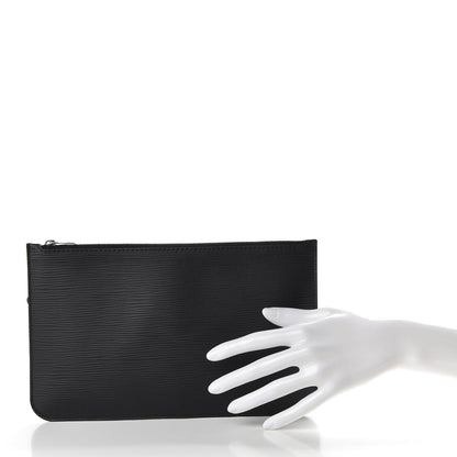 Louis Vuitton Epi Neverfull Pochette MM GM Black 2 of 7
