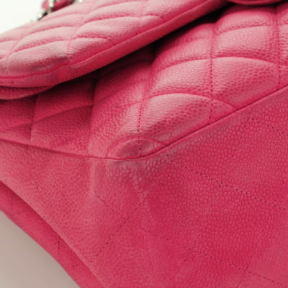 Chanel Iridescent Caviar Quilted Jumbo Double Flap Pink 8 of 21