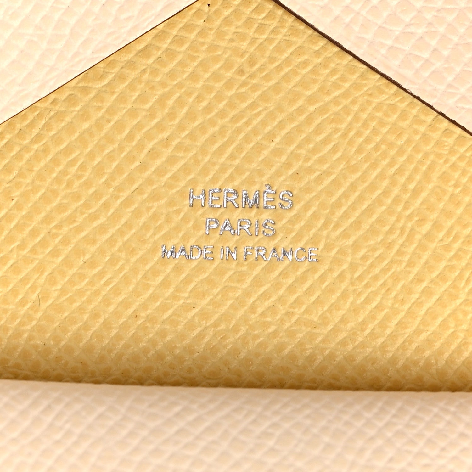 Hermes Epsom Verso Calvi Duo Card Case Nata Jaune Poussin 6 of 6