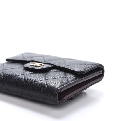 Chanel Caviar Quilted Compact Flap Wallet Black 7 of 11