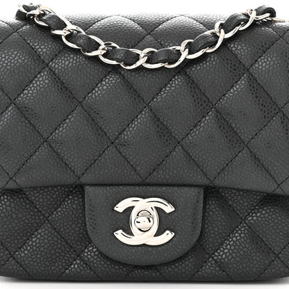 Chanel Caviar Quilted Mini Square Flap Black 8 of 10