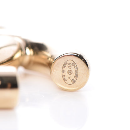 Chanel Metal CC Earrings Gold 3 of 5