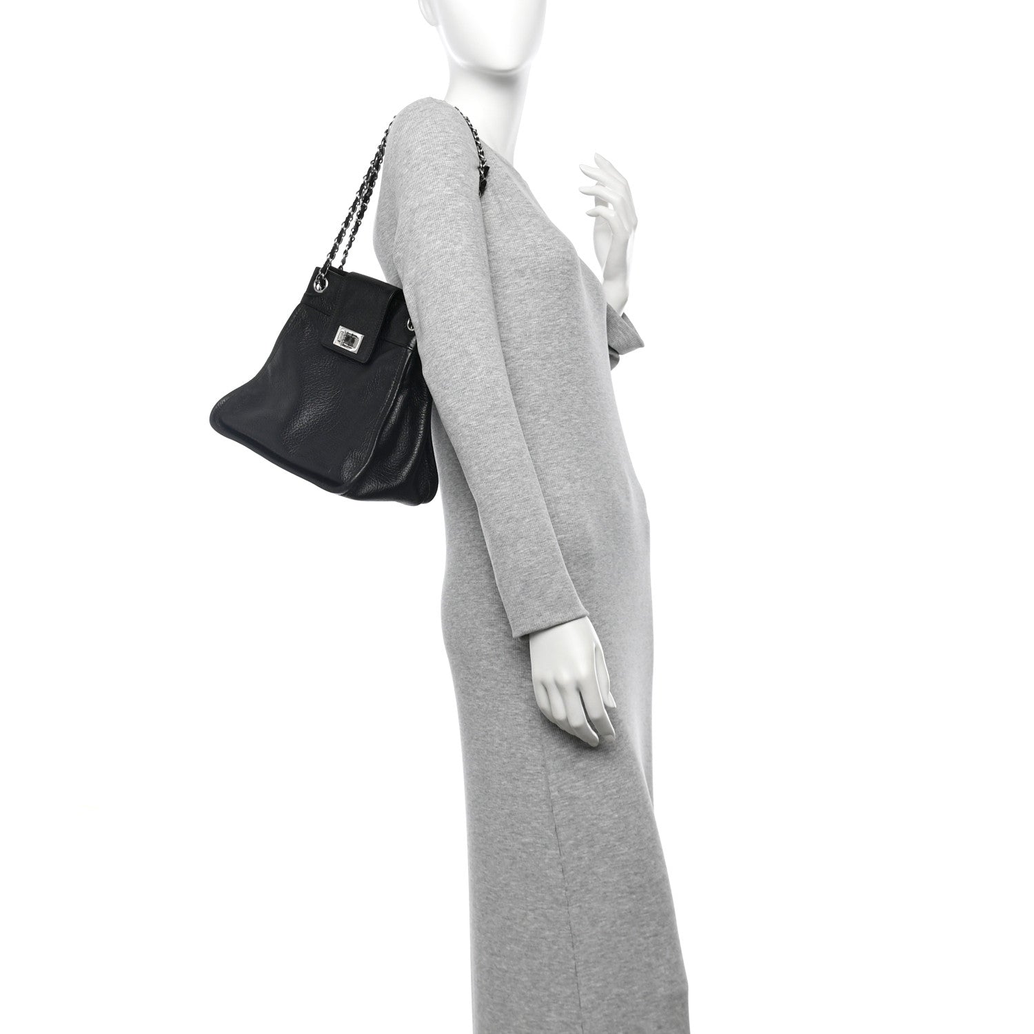 Chanel Calfskin Mademoiselle Shoulder Bag Black 2 of 13