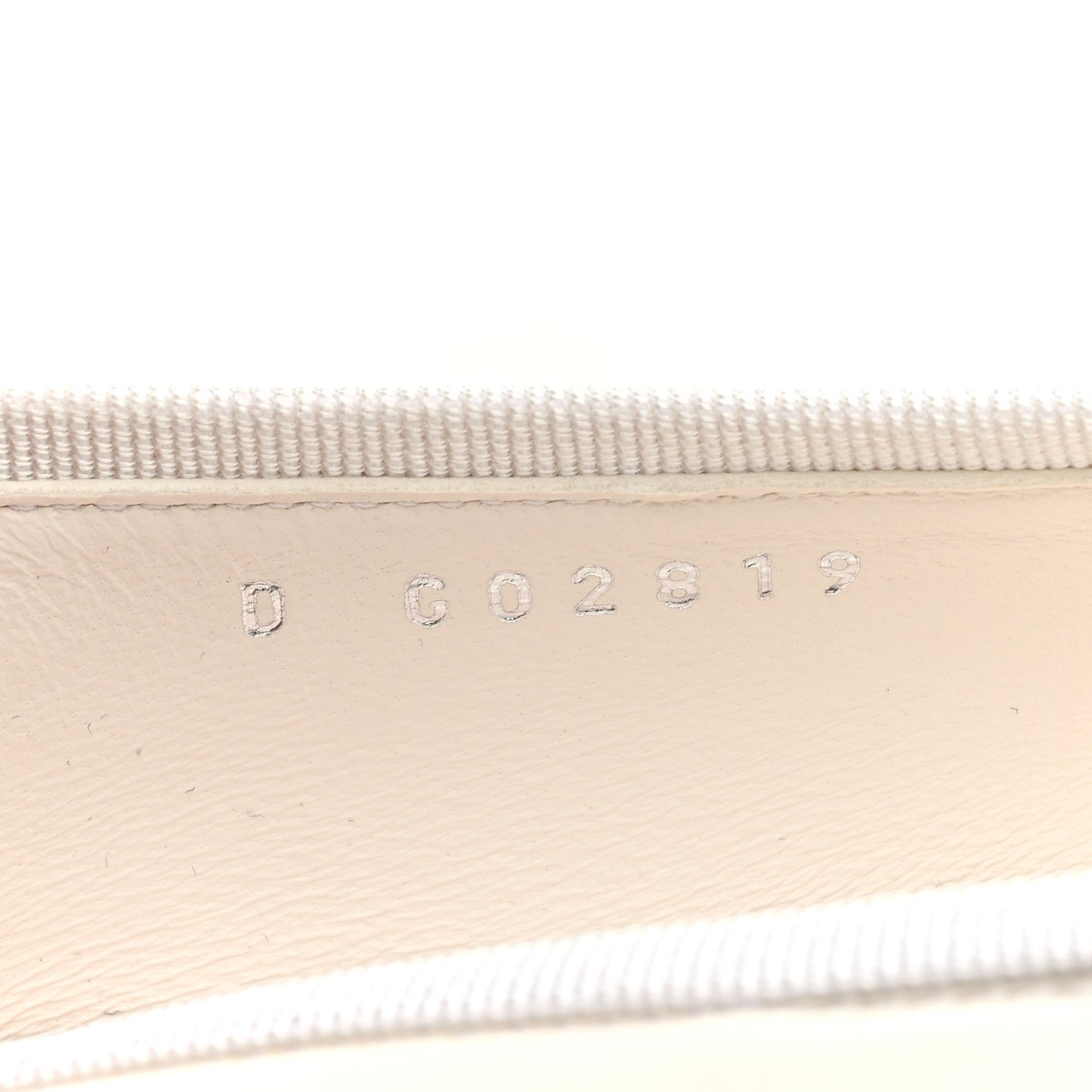 Lambskin Cap Toe CC Ballerina Flats 37.5 White Black
