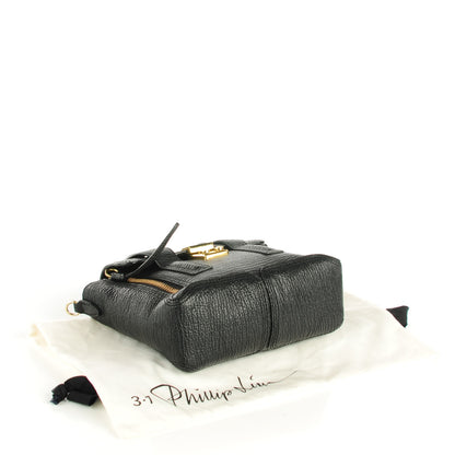 3.1 Phillip Lim 3.1 Textured Calfskin Mini Pashli Satchel Black 5 of 9