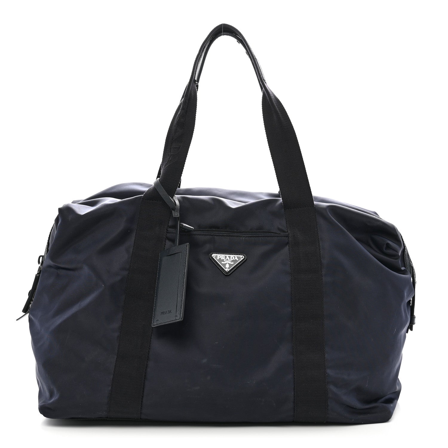 Prada Re-Nylon Saffiano Duffle Bag Navy 1 of 12