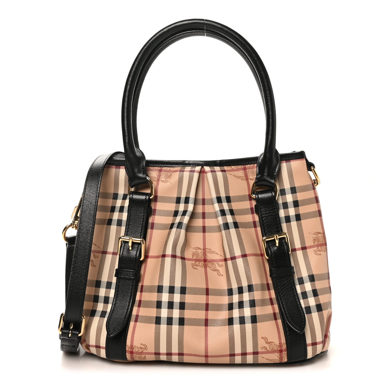 Burberry Haymarket Check Small Northfield Tote Black 1888304