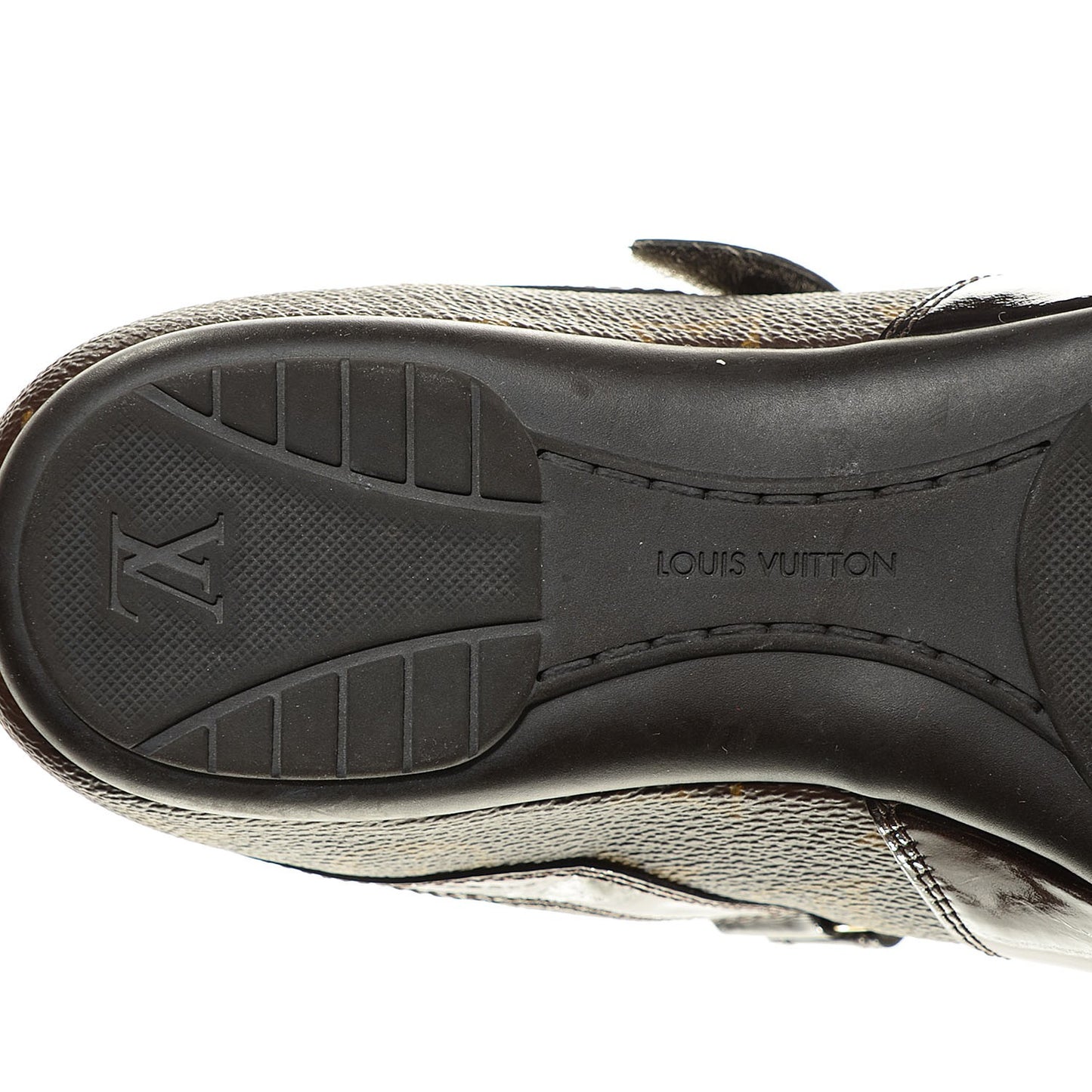 Patent Monogram Globe Trotter Sneakers 35