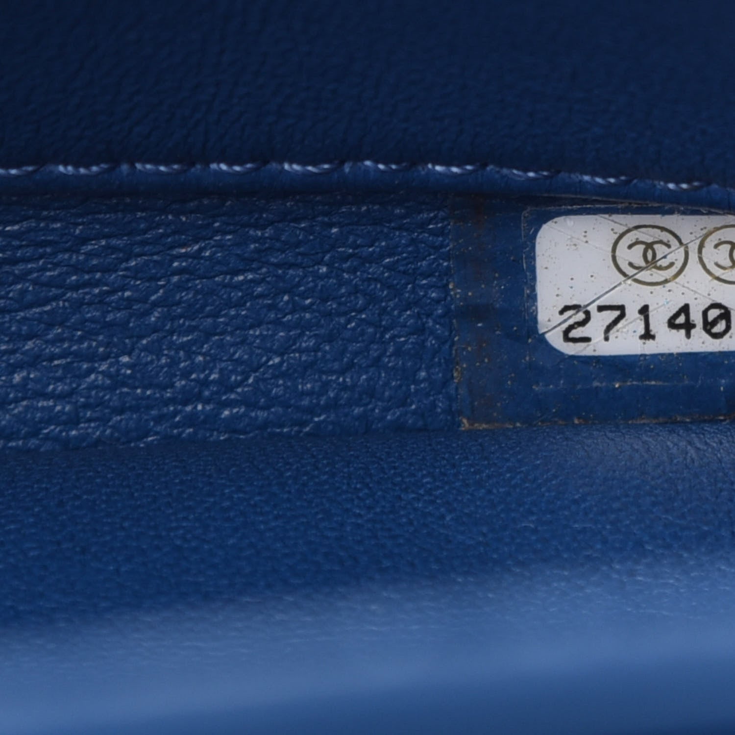 Chanel Calfskin Small Trendy CC Dual Handle Flap Bag Blue 13 of 14