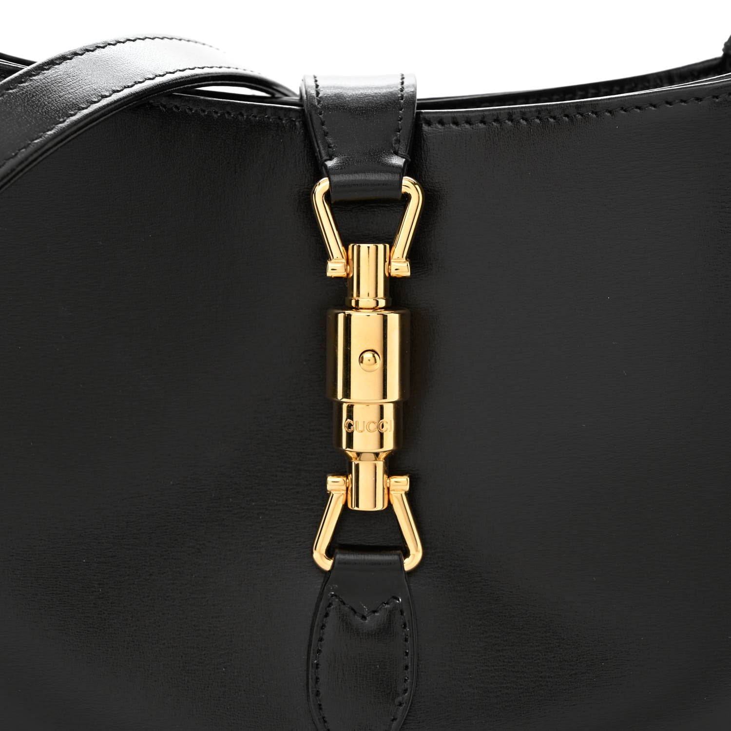 Gucci Boarded Dyana Lux Calfskin Small Jackie 1961 Hobo Black 8 of 11