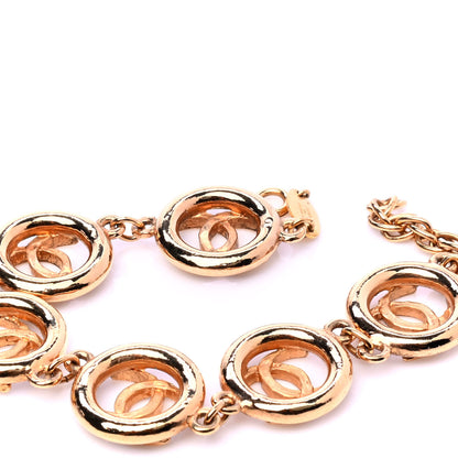 Chanel CC Cutout Bracelet Gold 4 of 4