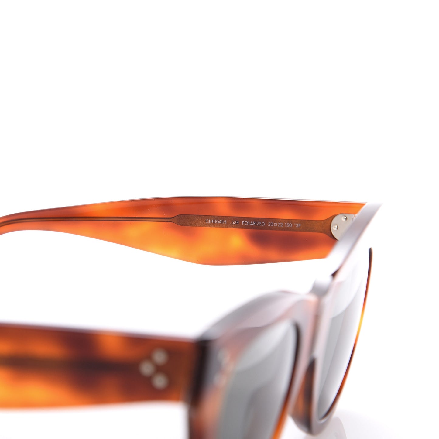 Acetate Polarized Cat Eye Sunglasses CL4004IN Havana