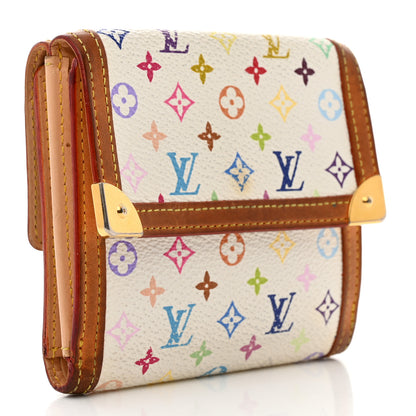 Louis Vuitton Monogram Multicolor Porte-Monnaie Billets Wallet White 3 of 11