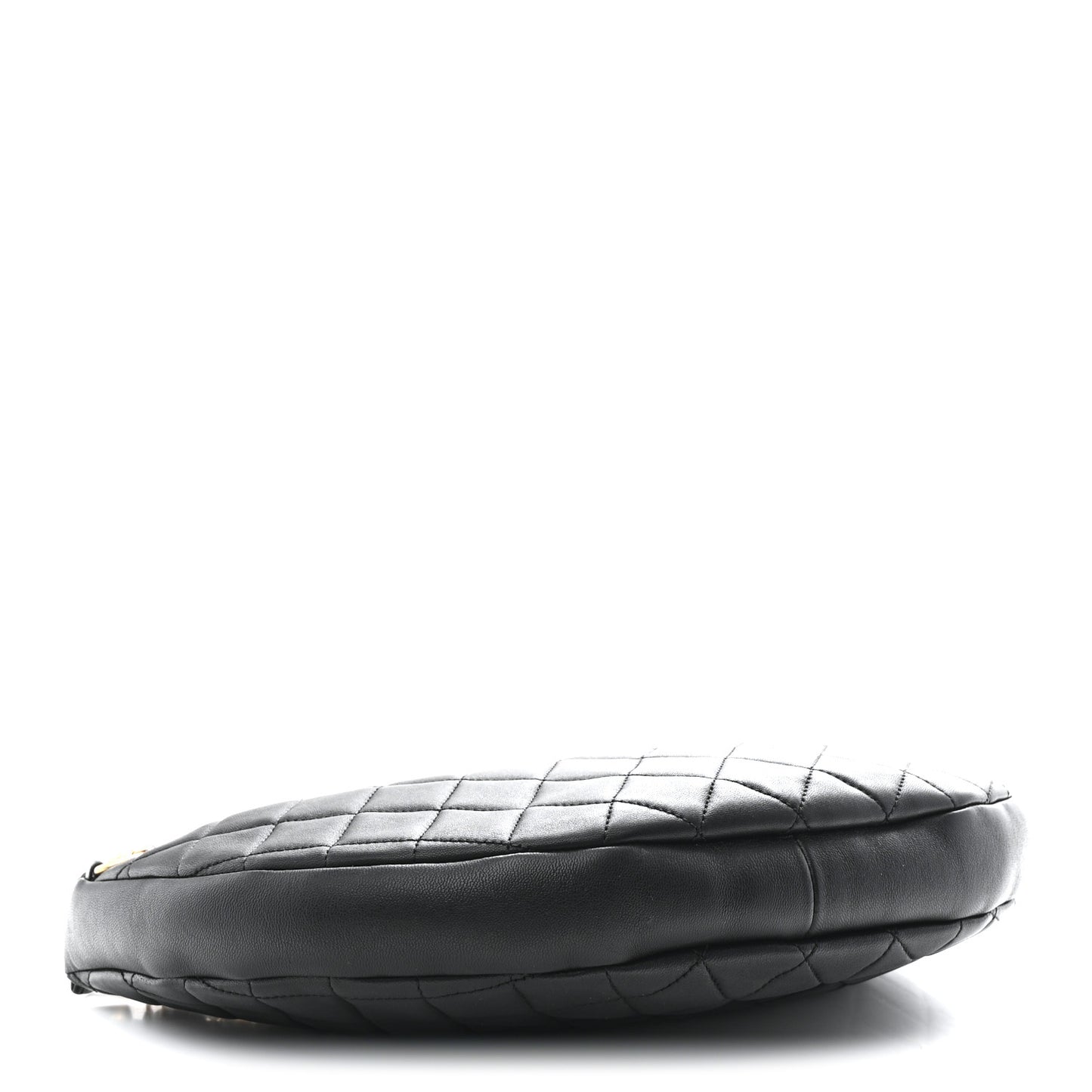 Lambskin Quilted All About Chains Hobo Black