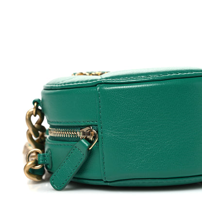 Chanel Lambskin Quilted Chanel 19 Round Clutch With Chain Green 9 of 10