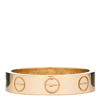 Cartier 18K Yellow Gold 3.5mm LOVE Wedding Band Ring 46 3.75 1 of 6