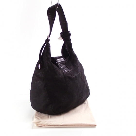Jimmy Choo Snakeskin Rahmyn Black 3 of 10