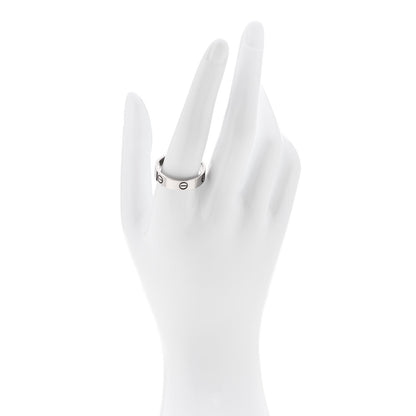 Cartier 18K White Gold 5.5mm LOVE Ring 64 10.75 2 of 5