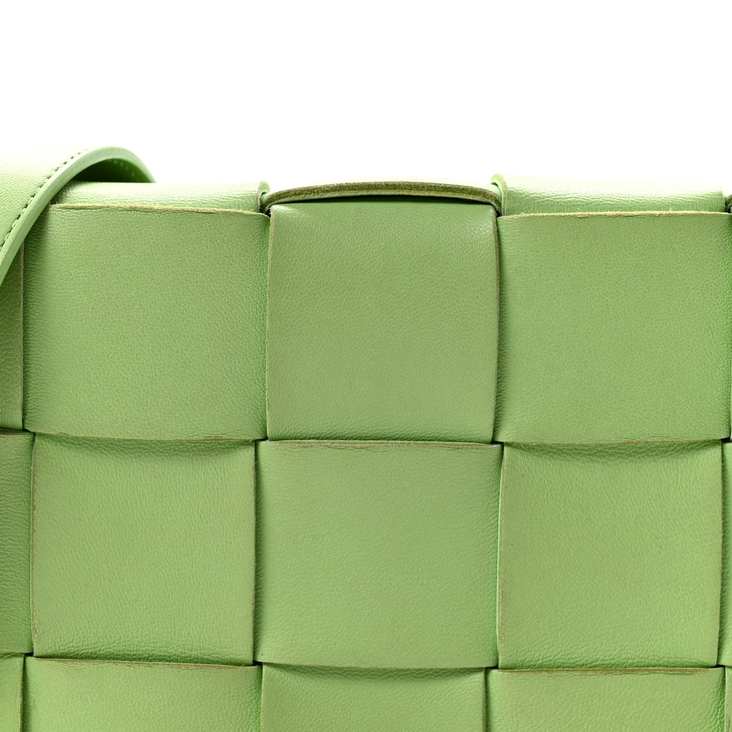 Lambskin Maxi Intrecciato Cassette Crossbody Bag Pistachio