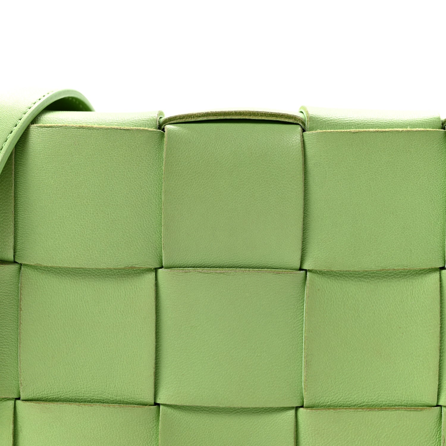 Bottega Veneta Lambskin Maxi Intrecciato Cassette Crossbody Bag Pistachio 8 of 14