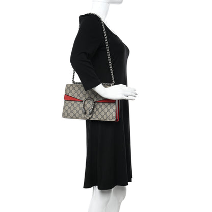 Gucci GG Supreme Monogram Small Dionysus Shoulder Bag Red 2 of 13