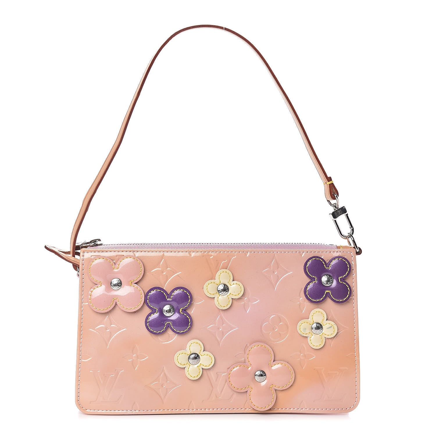 Louis Vuitton Vernis Lexington Fleurs Pochette Pink 1 of 11