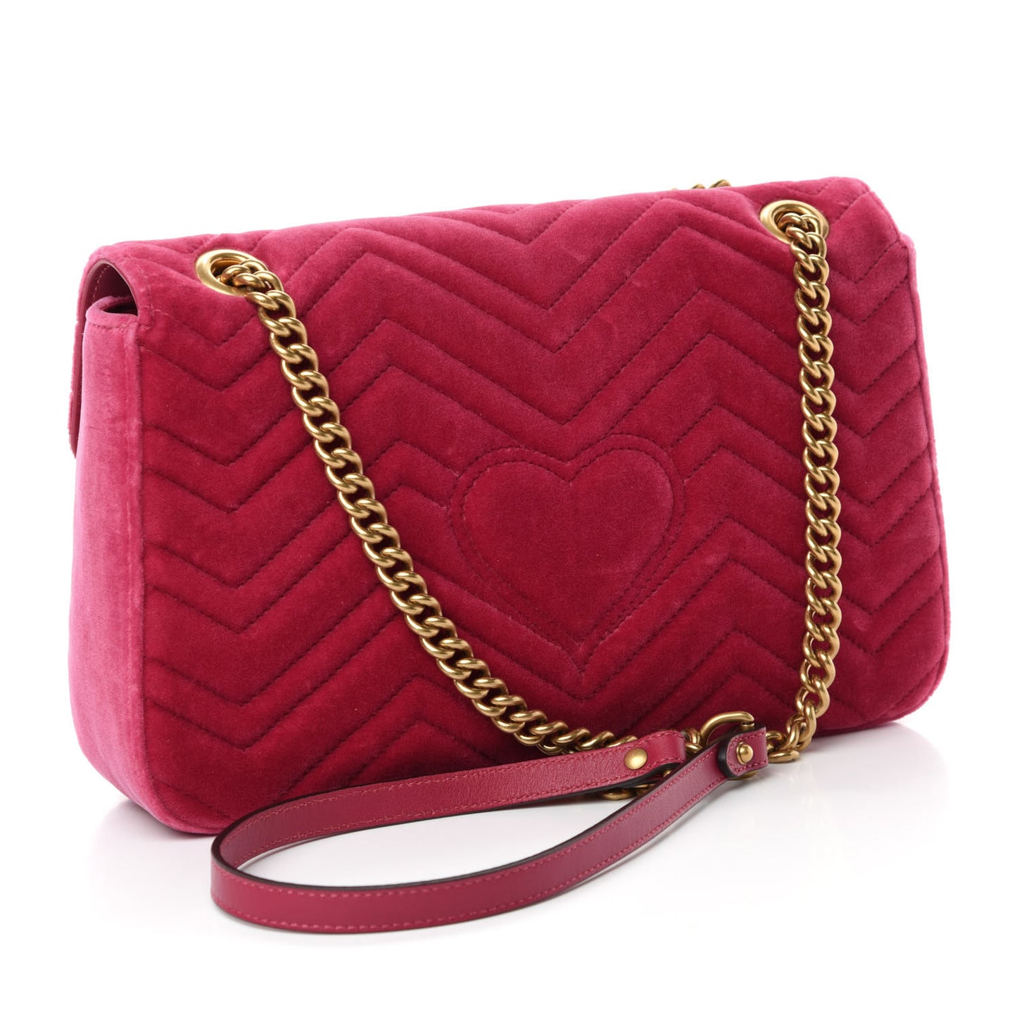 Velvet Matelasse Blind for Love Embroidered Medium GG Marmont Shoulder Bag Light Raspberry Rose Multicolor
