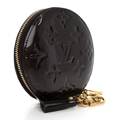 Louis Vuitton Vernis Animania Ecureuil Squirrel Round Coin Purse Amarante 3 of 11