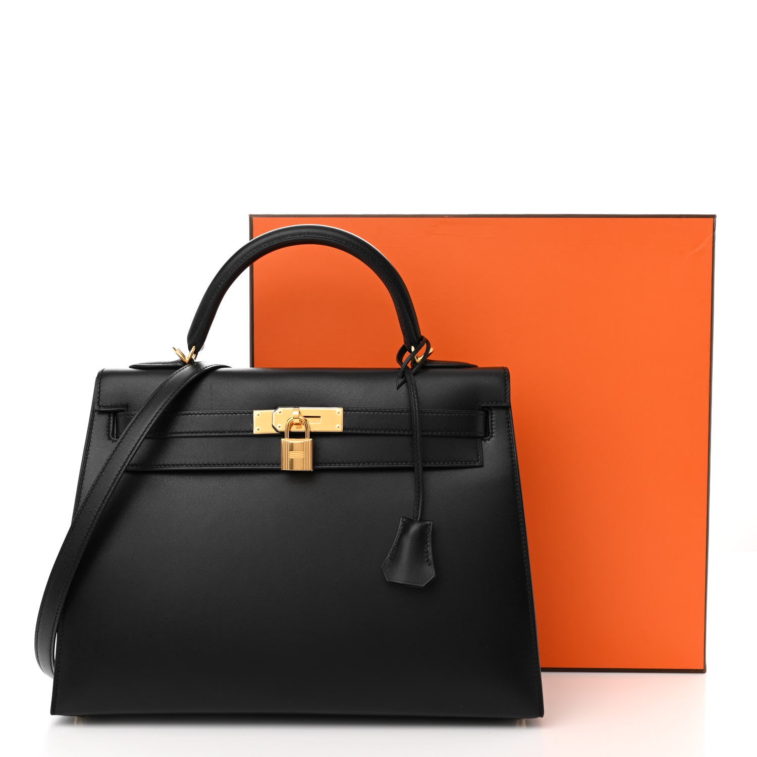 Hermes Tadelakt Kelly Sellier 32 Black 13 of 13