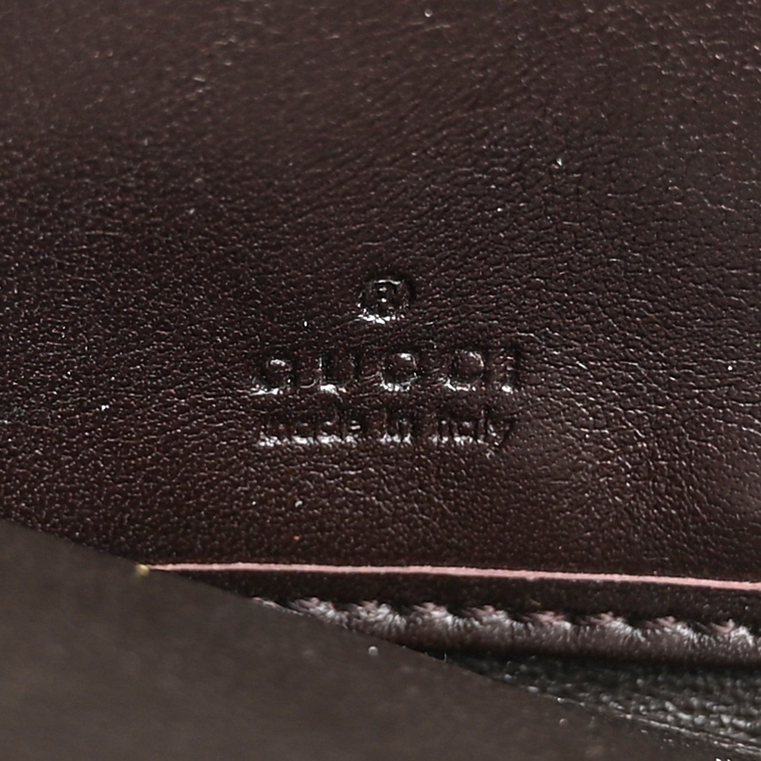 Gucci Guccissima Signature Sukey Zip Around Wallet Brown 6 of 13