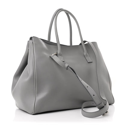 Balenciaga Smooth Calfskin Small Hampton Carry All Bag Grey 3 of 10