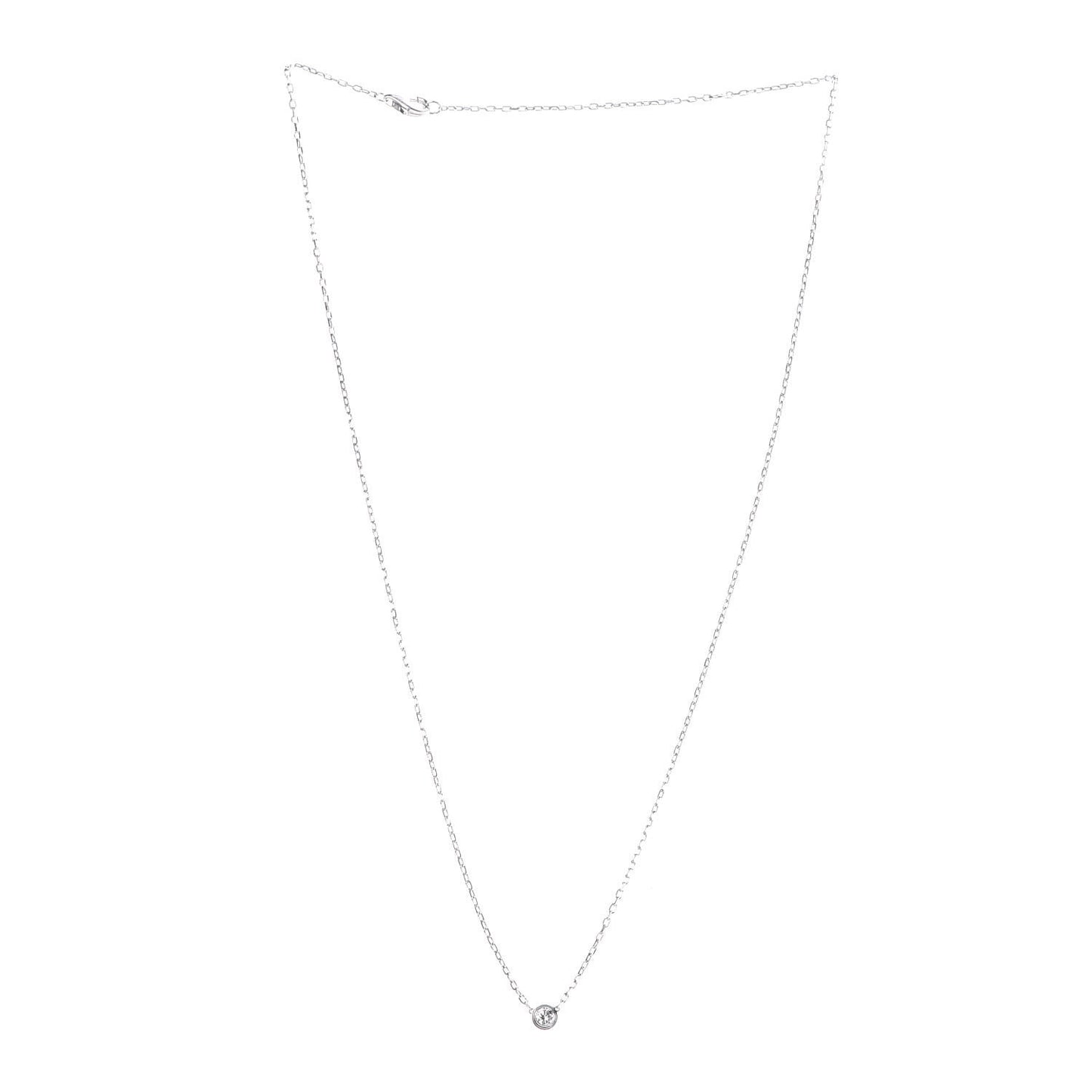18K White Gold Diamond SM D'Amour Pendant Necklace